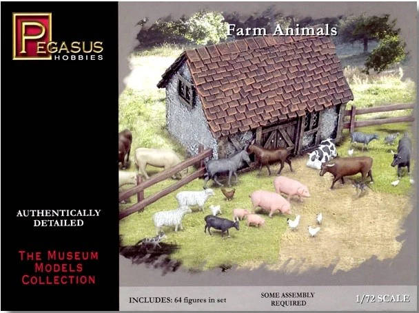 Farm Animals Pegasus Hobbies | No. 7052 | 1:72