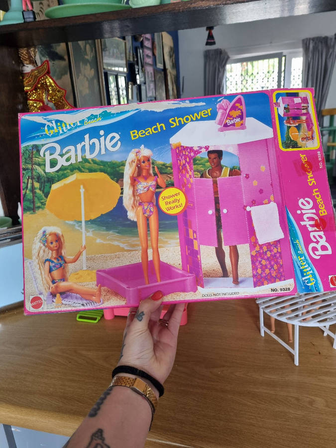 Vintage Barbie Sparkle Beach and dolls