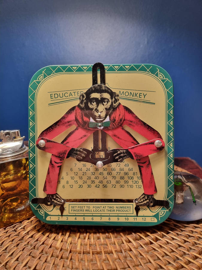 The Educated Monkey Tin Toy