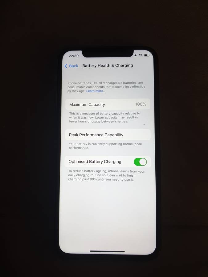 iPhone X near mint condition