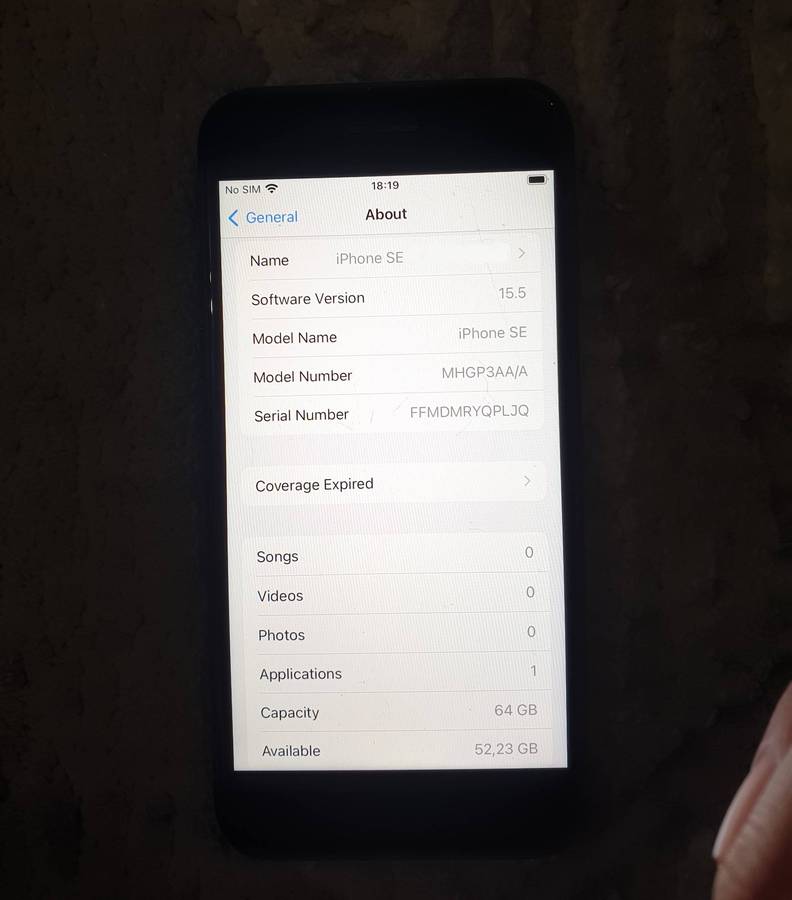 *Late entry* iPhone SE 2nd GEN iOS 15