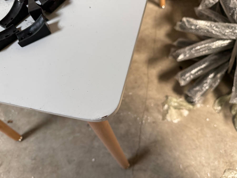 Rectangular Dining and Workplace Table - Size 1.2M - White