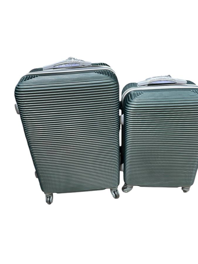 3 Piece Hard Outer Shell Luggage Set - Dark Green