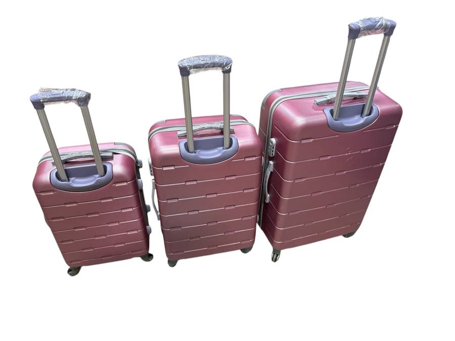 Le Emporer 3 Piece Luggage Set - Pink