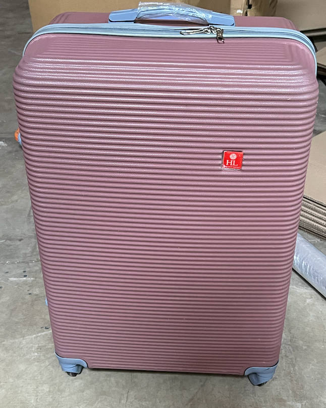 3 Piece Hard Outer Shell Luggage Set (Rose Gold)