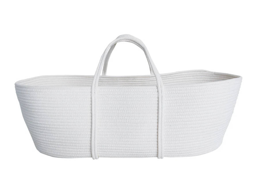 Snuggletime Cotton Rope Moses Basket and Stand - DISPLAY UNIT LIKE NEW