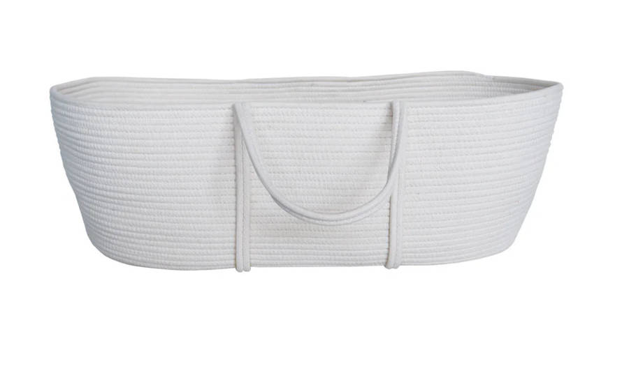 Snuggletime Cotton Rope Moses Basket and Stand - DISPLAY UNIT LIKE NEW