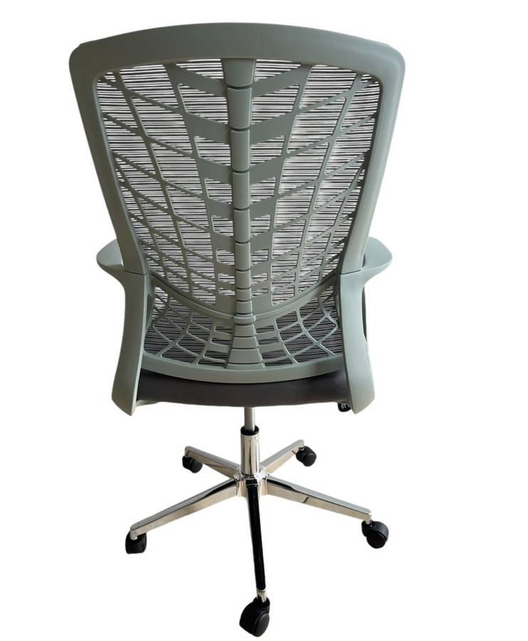 Spiderweb Mesh Office Chair - Ergonomic Comfort & Stylish Design - Grey