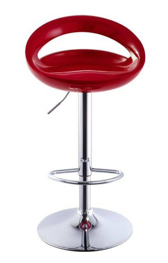 Bar Stools / Kitchen Counter Breakfast Chairs  2 Pack - Wine Red (Maroon)