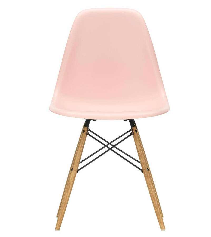 Modern Perla Wooden Leg Chair PINK