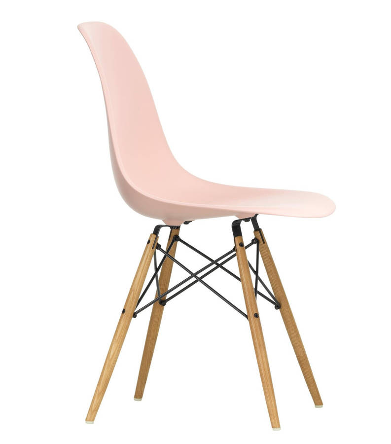 Modern Perla Wooden Leg Chair PINK