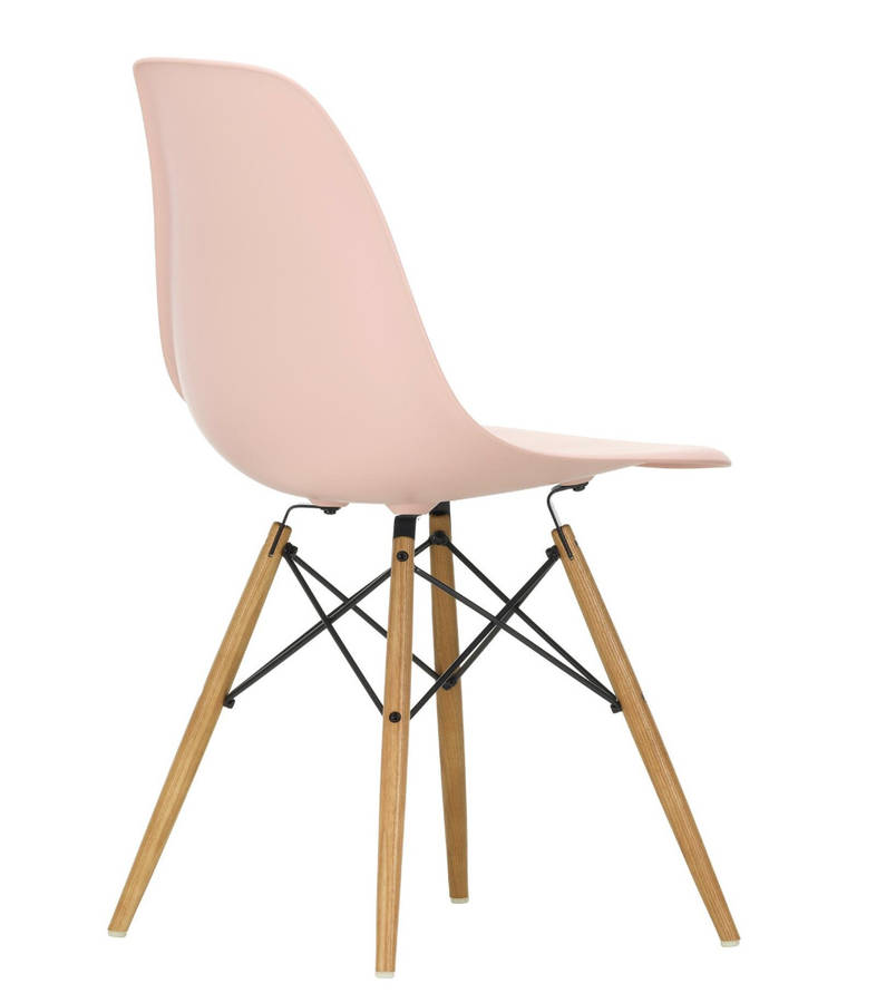 Modern Perla Wooden Leg Chair PINK