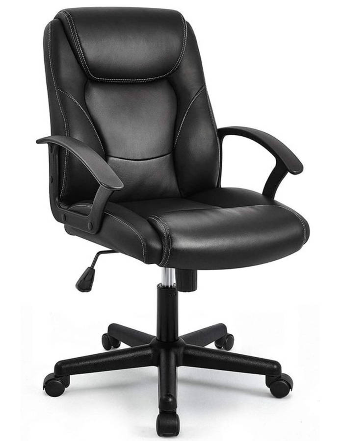 Ergonomic Swivel Desk Chair - Black DISPLAY UNIT LIKE NEW