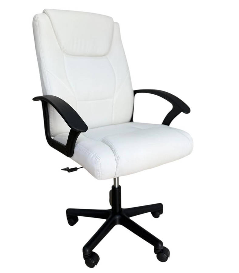 Eay Eay Thing Faux Leather Ergonomic Home Office Chair - White BRAND NEW