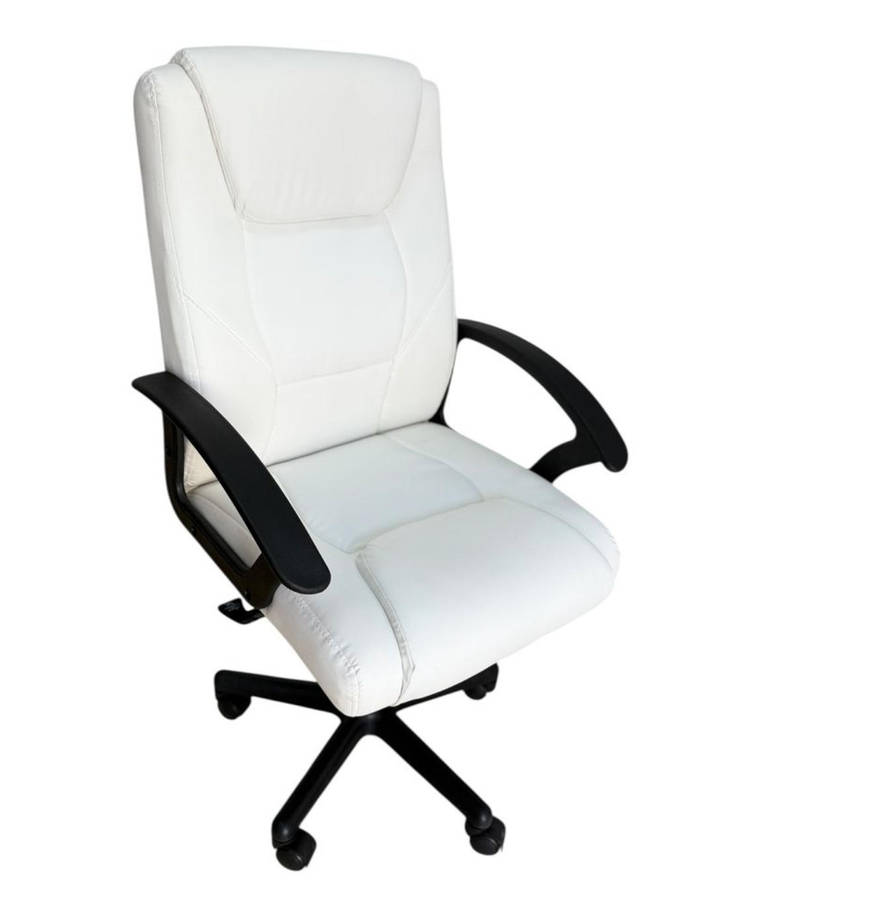 Eay Eay Thing Faux Leather Ergonomic Home Office Chair - White BRAND NEW