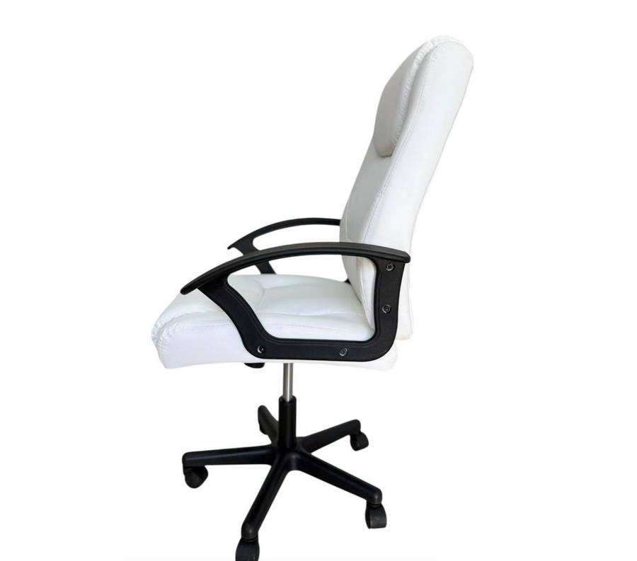 Eay Eay Thing Faux Leather Ergonomic Home Office Chair - White BRAND NEW