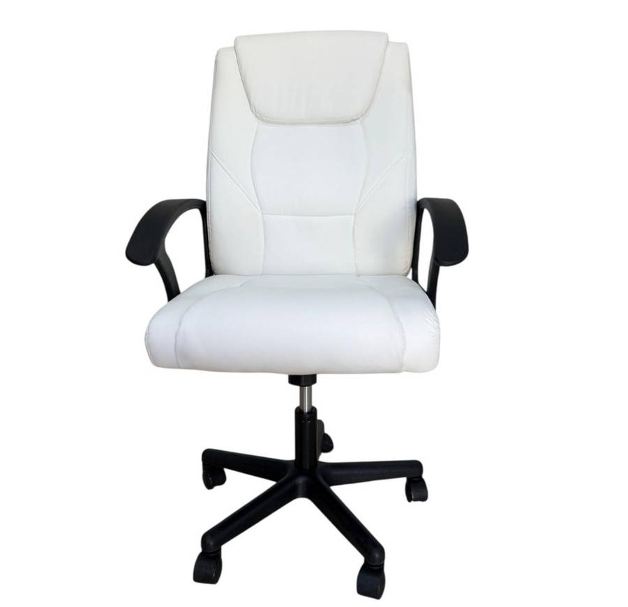 Eay Eay Thing Faux Leather Ergonomic Home Office Chair - White BRAND NEW