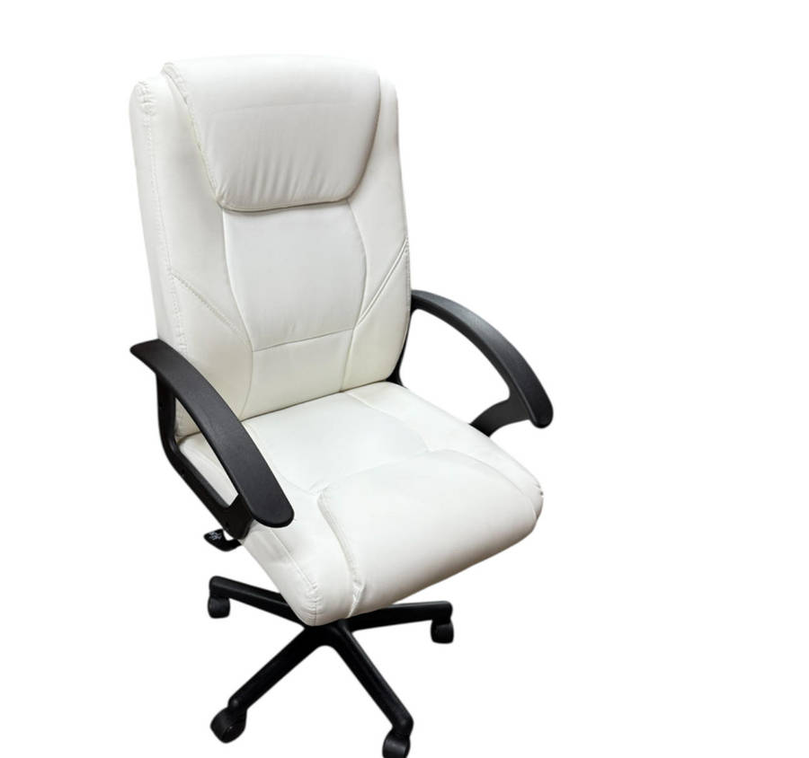 Eay Eay Thing Faux Leather Ergonomic Home Office Chair - White BRAND NEW