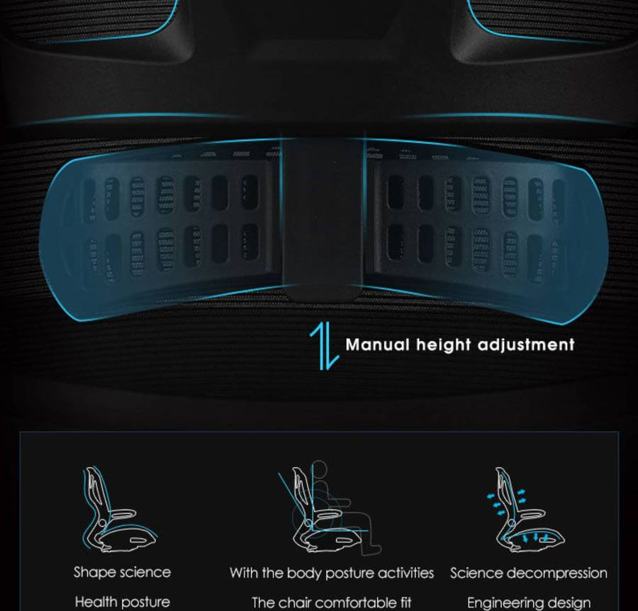 EayThing Lambo Elite Ergonomic Executive Mesh Chair