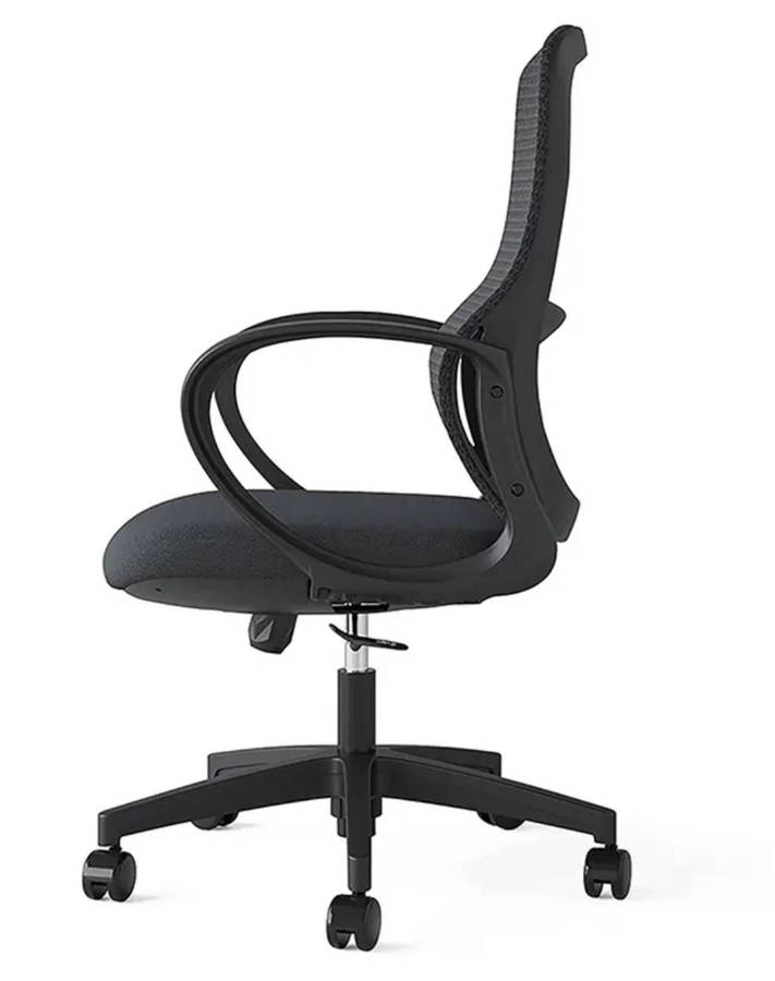 EayThing AeroLuxe Ergonomic Mesh Chair - Mid back Comfort for Home & Office - Black