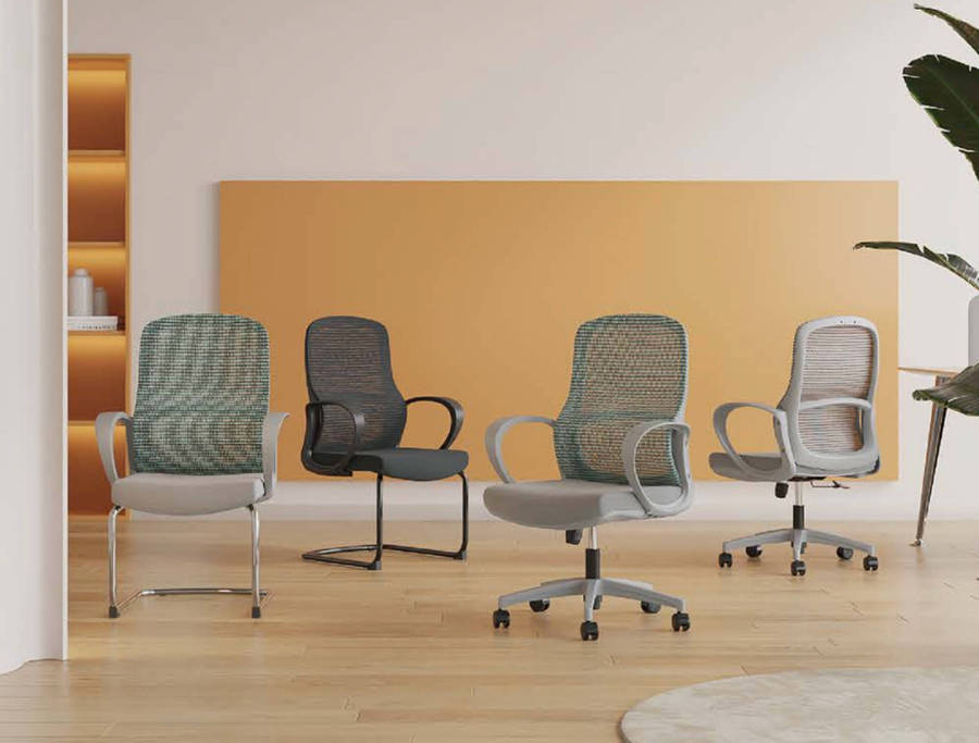 EayThing AeroLuxe Ergonomic Mesh Chair - Mid back Comfort for Home & Office - Black