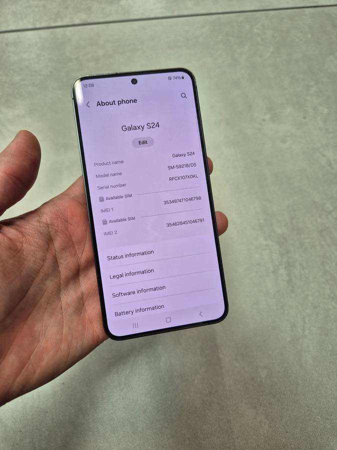 Samsung S24 256gb Dual sim 8gb ram