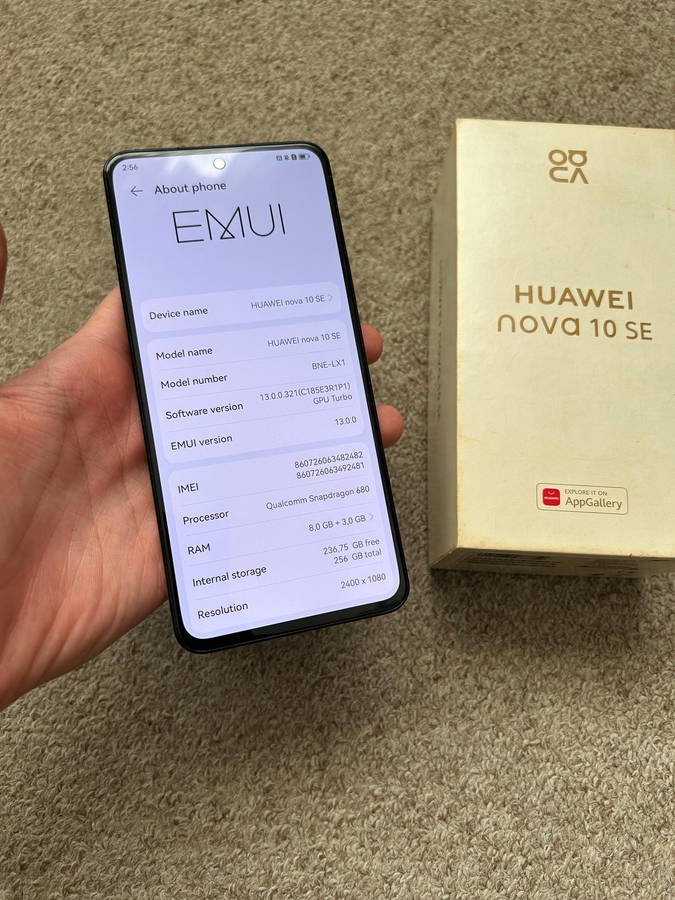 Huawei Nova 10 SE 256gb 8gb ram Excellent condition with box and cover