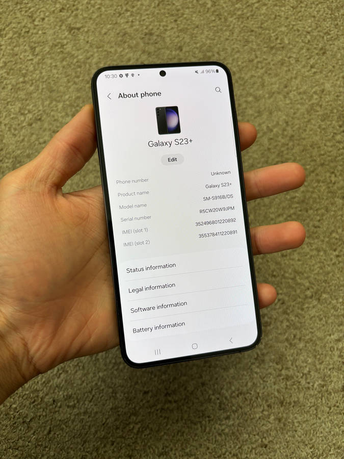 Samsung S23 plus 256gb 8gb ram Dual sim Excellent condition