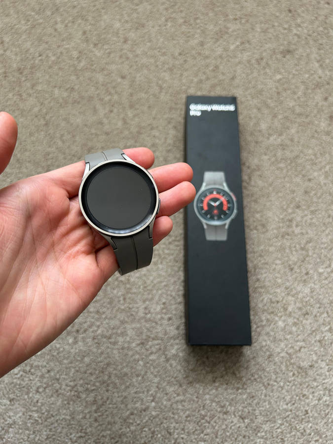 Samsung Galaxy Watch 5 Pro LTE 45mm Titanium Gray with box and charger