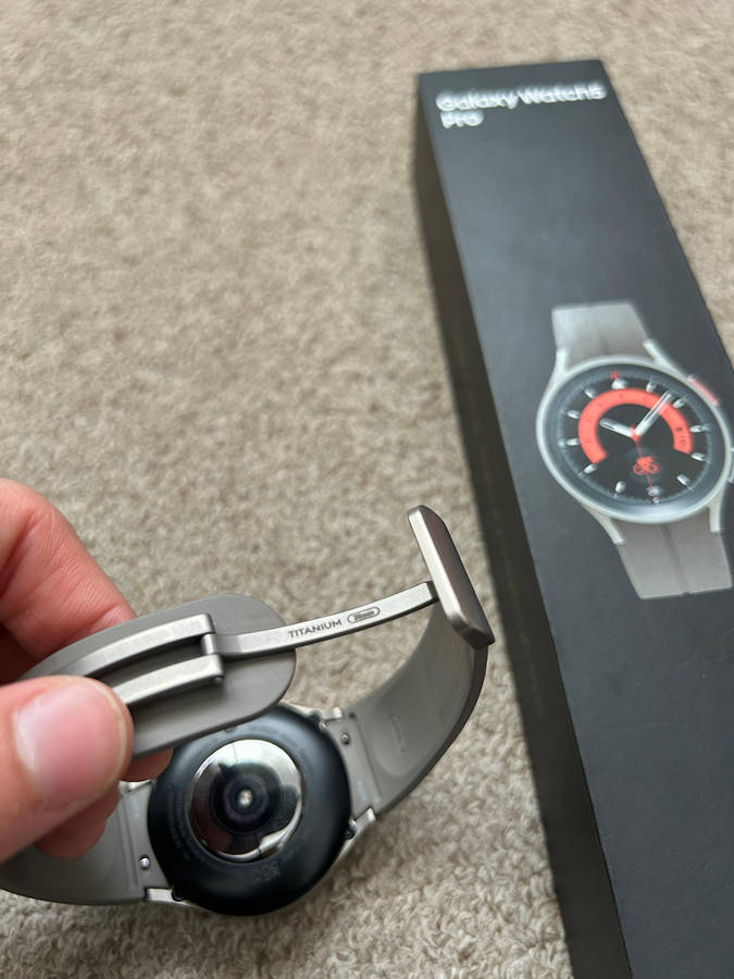 Samsung Galaxy Watch 5 Pro LTE 45mm Titanium Gray with box and charger