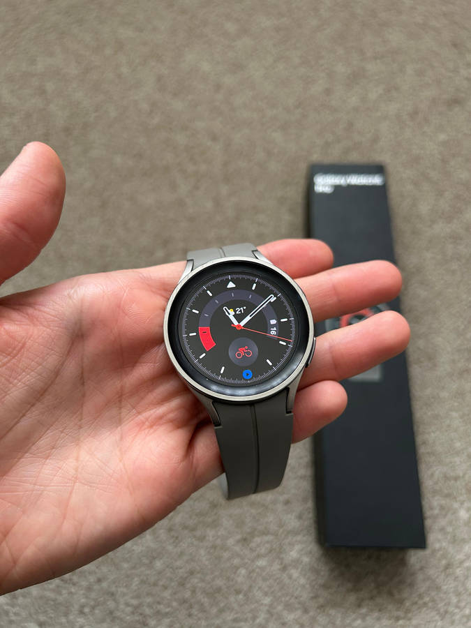 Samsung Galaxy Watch 5 Pro LTE 45mm Titanium Gray with box and charger