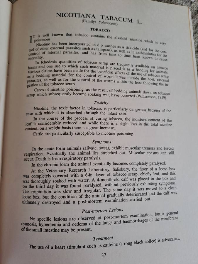 Poisonous Plants of Rhodesia - D.K. Shone & R.B. Drummond