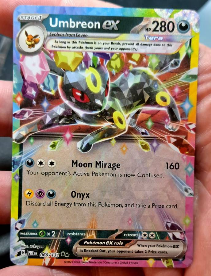 Pokemon Trading Cards - Umbreon ex - 060/131 - Ultra Rare - Prismatic Evolutions - NM