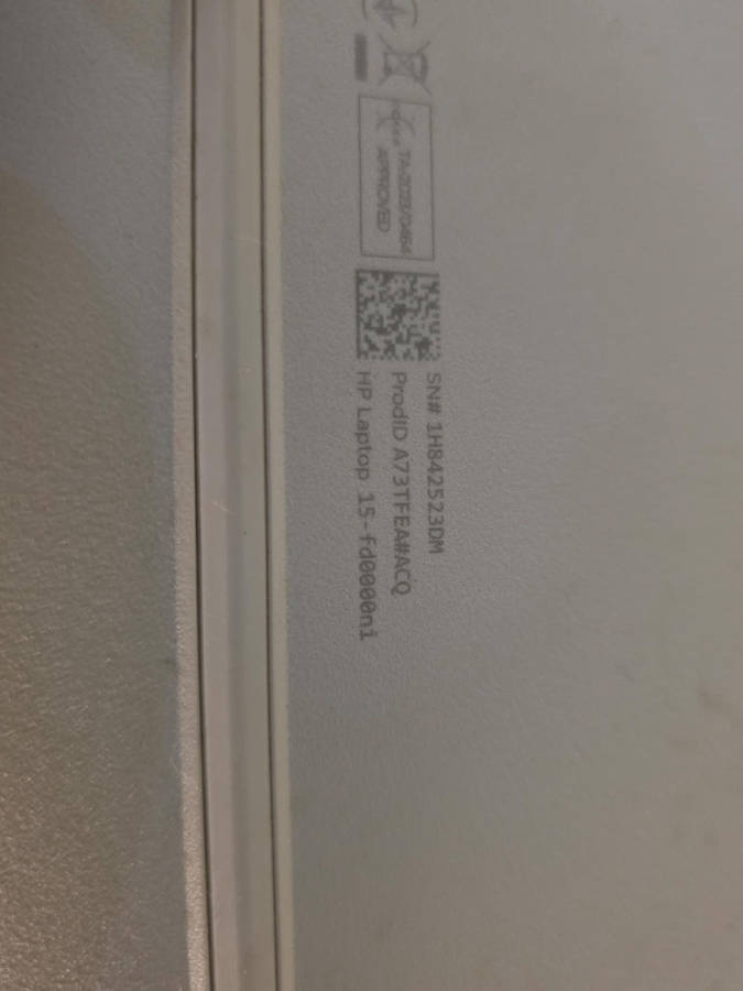 LAPTOP HP-FD0000NI - Sold for spares