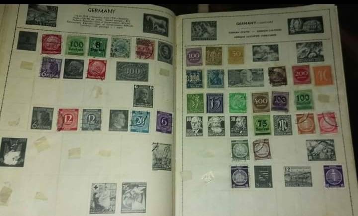 OLDER WORLD STAMPS  IN AMBUM , 100's of Stamps 1800's to early 1900's