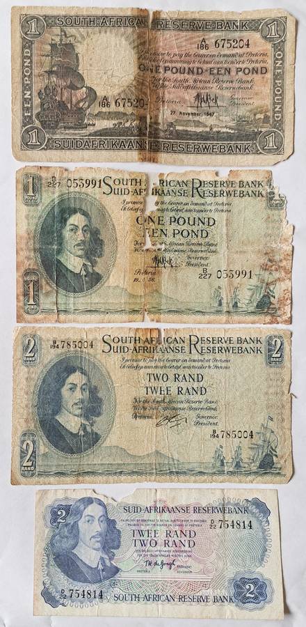 OLD UNION NOTES FOR SOUTH AFRICA ** 4 OLD NOTES **.
