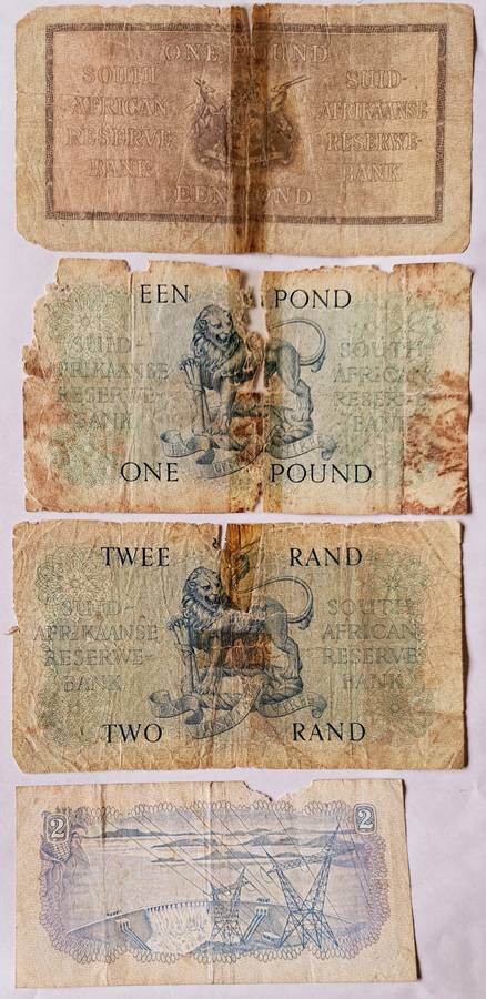 OLD UNION NOTES FOR SOUTH AFRICA ** 4 OLD NOTES **.