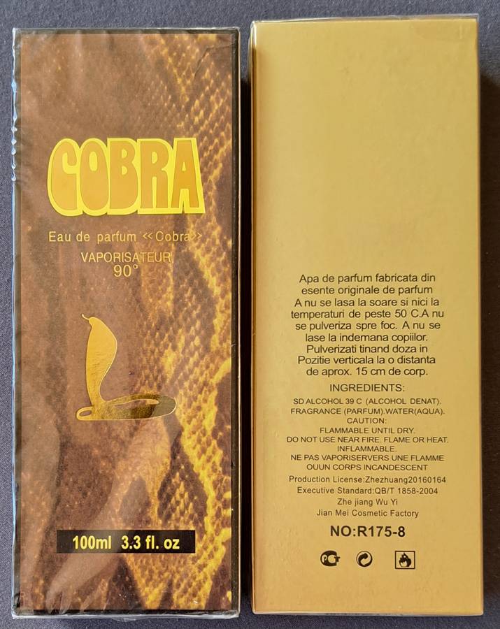 Cobra & miilion Natural spray **2 × 100ml ** Sealed **new**