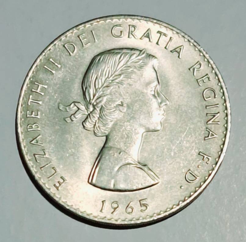 Churchill Crown :Queen Elizabeth 'll  1965 Crown coin.