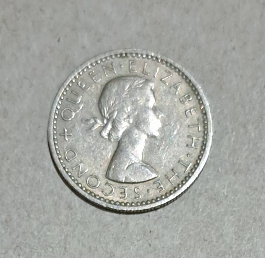 Rhodesia & Nyasaland Six Pence "1957"