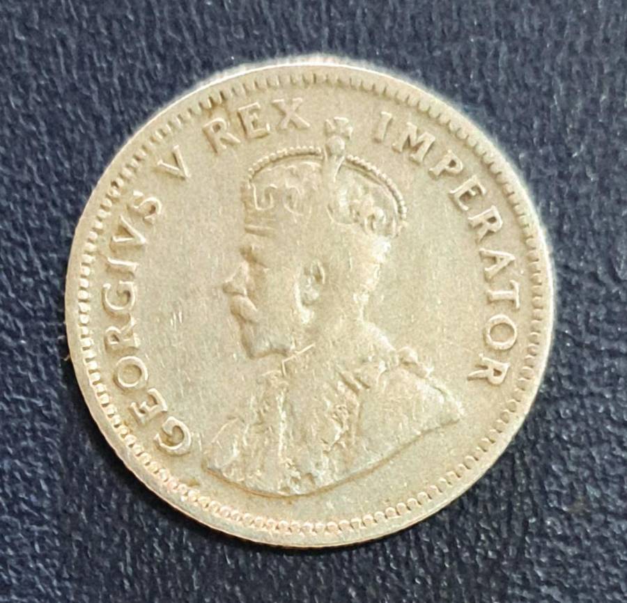 1927 Silver Sixpence South Africa.