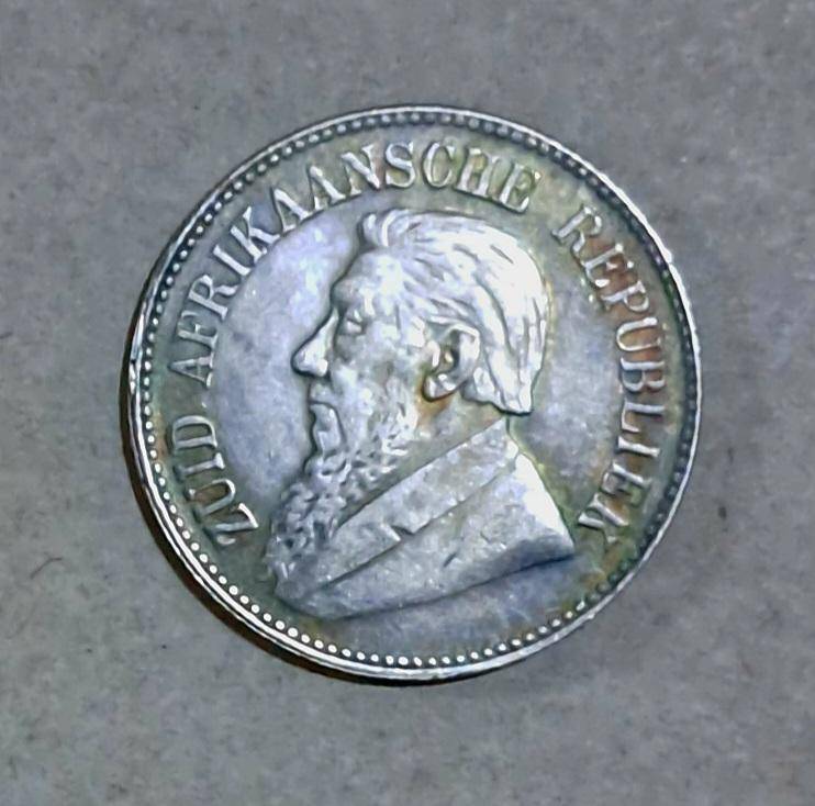 1897 S.A. Kruger  " Half-Crown "  Commemorative Coin.