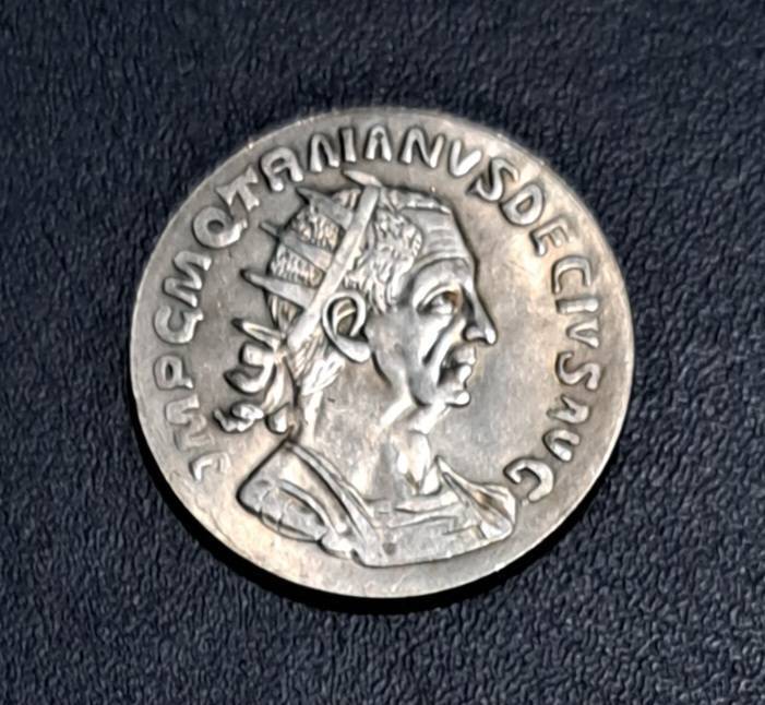 Ancient Rome Featuring Emperor Desius.Coin.