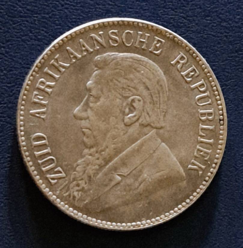 1897 S.A. Kruger  " Half-Crown " Commemorative Coin.