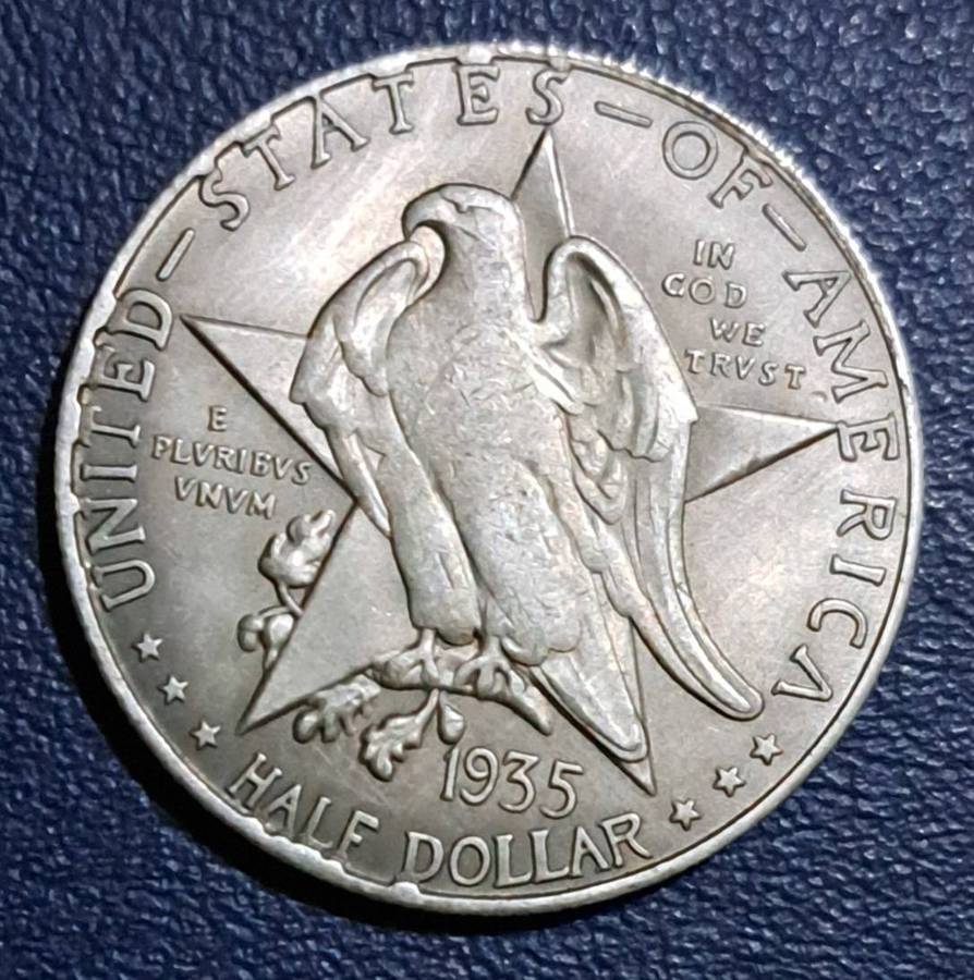 Vintage USA Half Dollar 1935 Commemorative Coin Great Coin