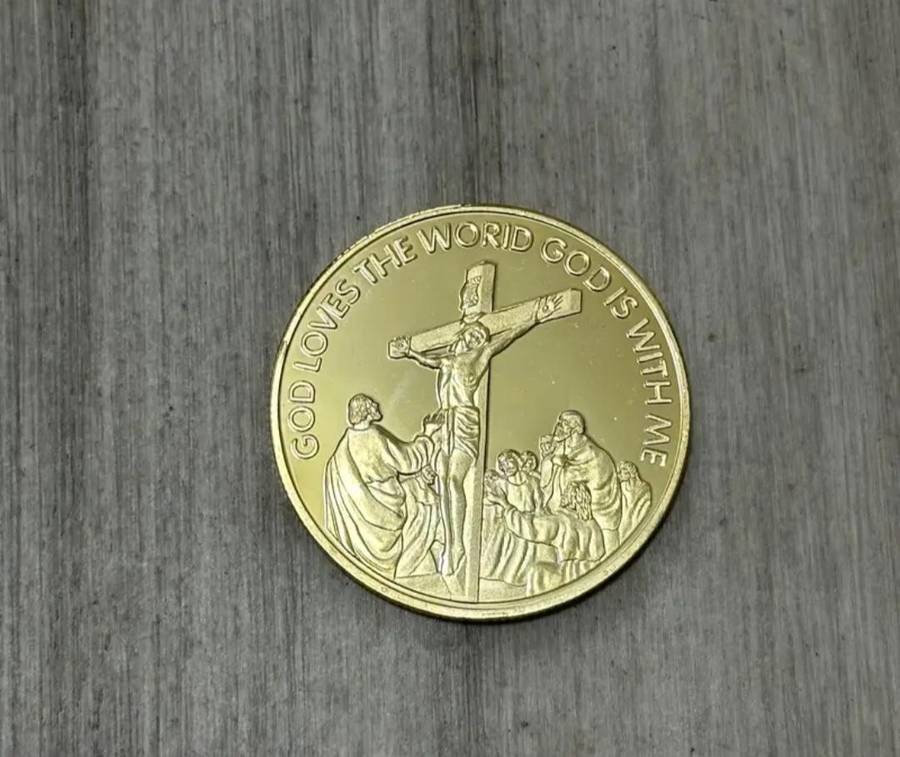 Three Dimensional Relief Coin " The Lord is my Shepherd. New in Capsule