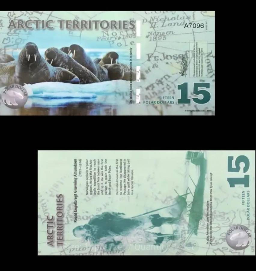 14pcs Arctic Wildlife Paper Money Set,Animal Designs "Excellent" New