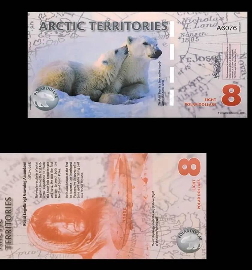 14pcs Arctic Wildlife Paper Money Set,Animal Designs "Excellent" New