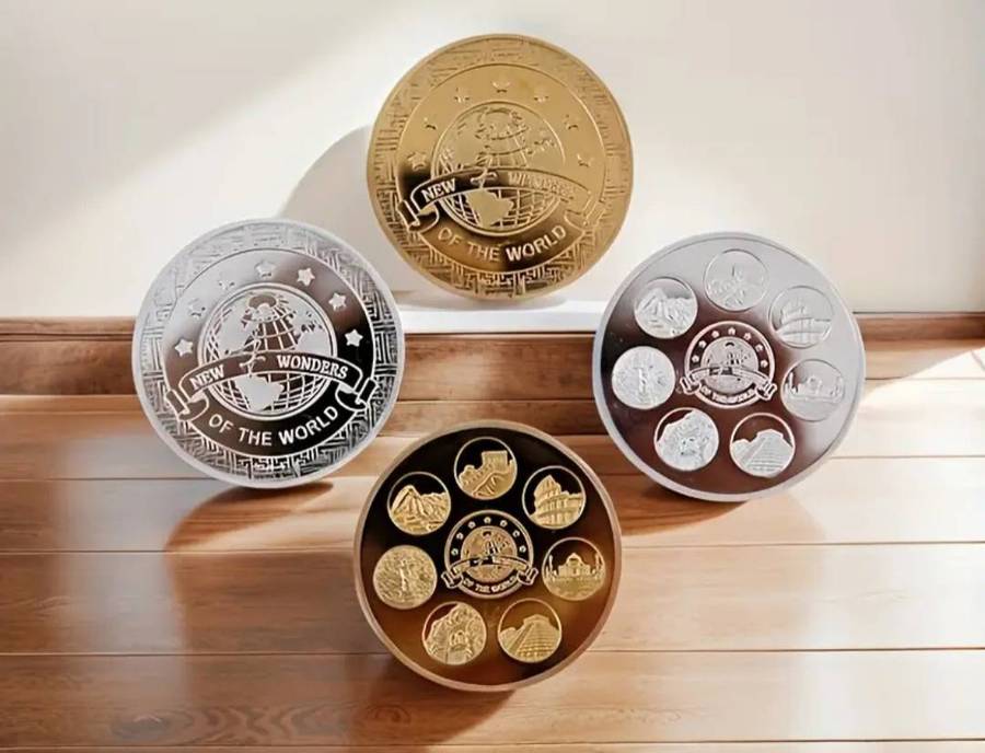 2  Seven Civilizations Cultural Heritage Commemorative Coins New in Capsule.