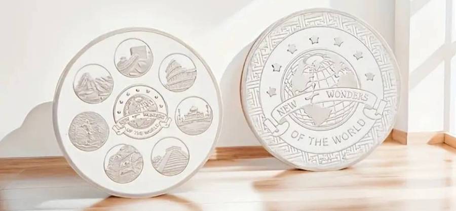 2  Seven Civilizations Cultural Heritage Commemorative Coins New in Capsule.